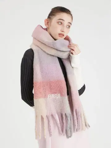 FURFUR 머플러 핑크
