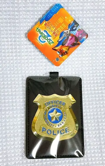 주토피아2 경찰관 패스 케이스 영화 경찰관 교통카드 지갑 주디 닉