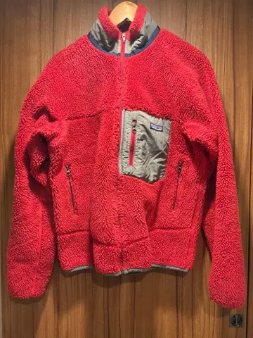 patagonia 남성용 S 플리스 자켓 레드