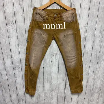 mnml! 베이지 사이드 버튼 팬츠!