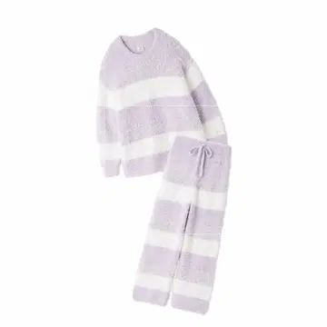 [미사용 새상품] gelato pique 라벤더 스트라이프 룸웨어 상하의