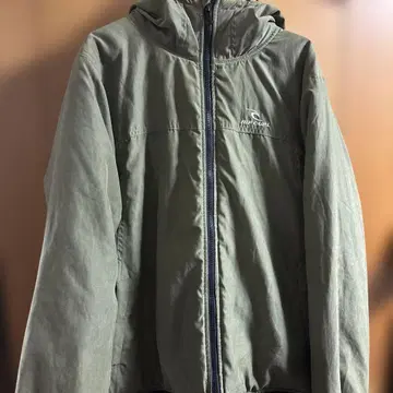 RIPCURL 후드 부착 올리브 그린 자켓