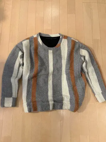 [ mybeautifullandlet ] 울 혼방 스웨터 랜덤 스트라이프