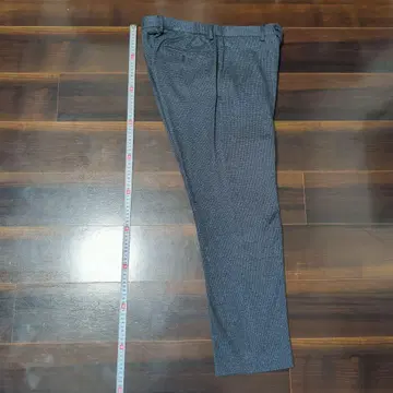 네이비 슬랙스 하운드투스 체크