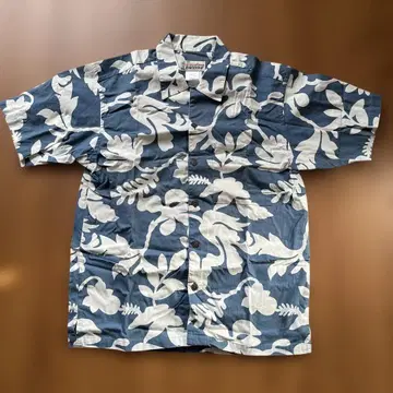 파타로하 아로하 셔츠 M 네이비/화이트