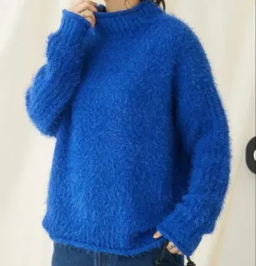 CRAFT 온워드 파랑 터틀넥 스웨터