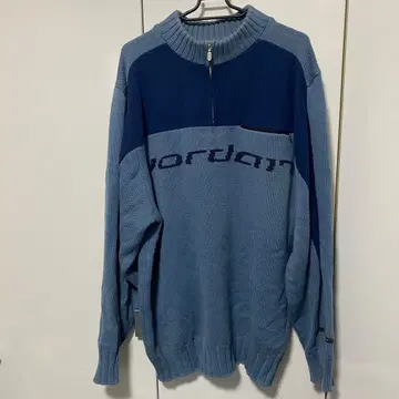 90s 조던 브랜드 집업 니트 스웨터 M 사이즈