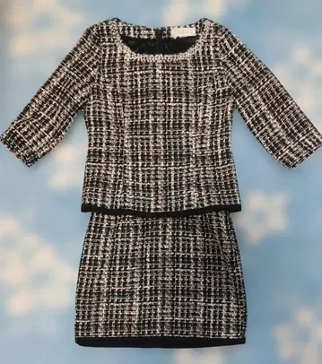 미셸 마카롱 트위드 셋업