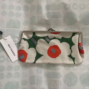 미사용 새상품 마리메꼬 가마구치 우니코 그린 오렌지