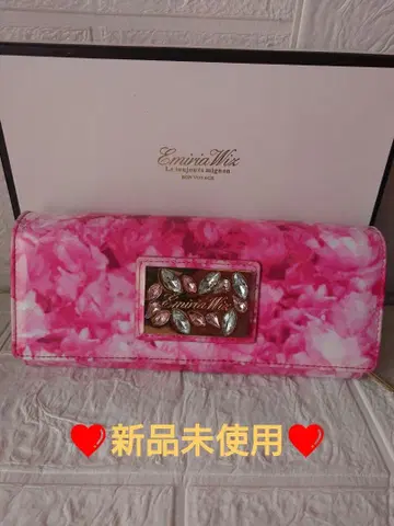 초레어 EmiriaWiz 꽃무늬 비쥬 장지갑 미사용 새상품
