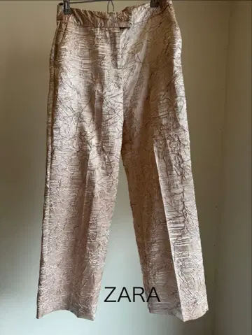 ZARA 새틴풍 주름 가공 팬츠