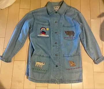 노아의 방주 모티브 데님 자켓