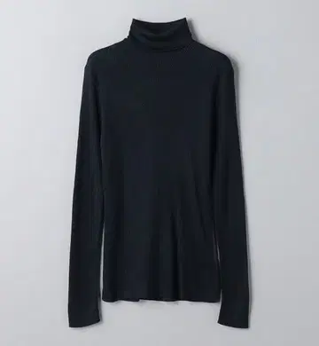 UNITED ARROWS 실크 리브 터틀 니트 애로우즈