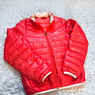PUMA 여성용 퀼팅 다운 자켓 S 레드