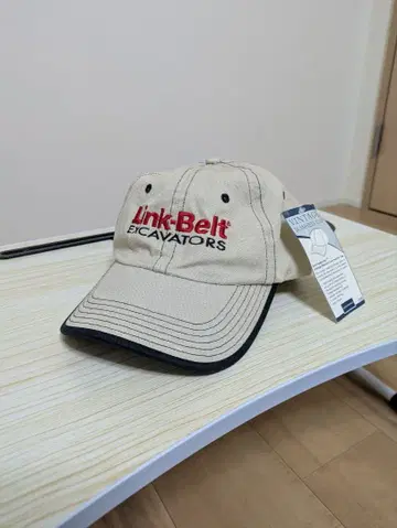 레어 Link-Belt 캡 베이지