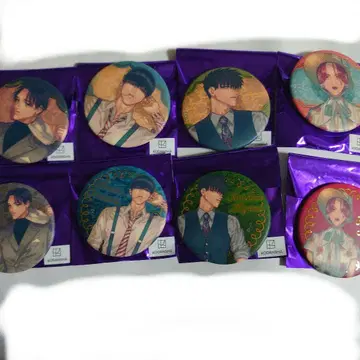 내세에는 남남이 좋겠어 트레이딩 금박풍 매트 캔뱃지 인형 ver.