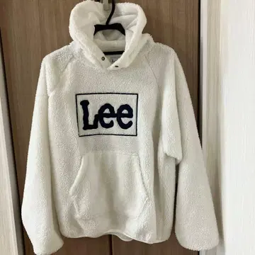 [ 새상품급 ] Lee 플리스 후드티 M 사이즈 화이트
