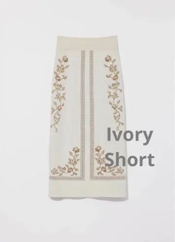 Eaphi SCARF MOTIF KNIT SKIRT