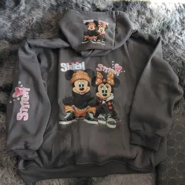 미키 미니 그래픽 후드티