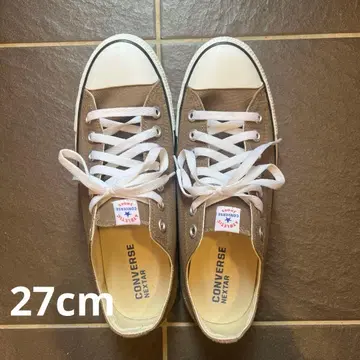 컨버스 브라운 27cm NEXTAR 로우컷 스니커즈 캔버스