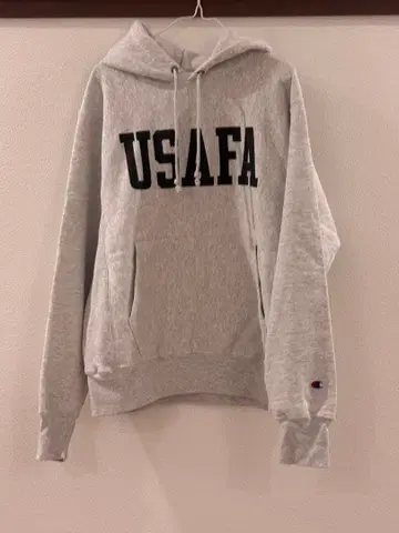 Champion 후드티 그레이