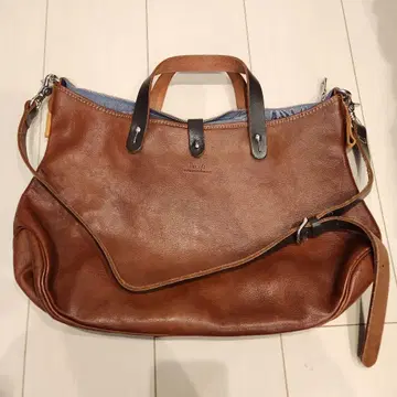 PlusStyle 브라운 가죽 숄더백