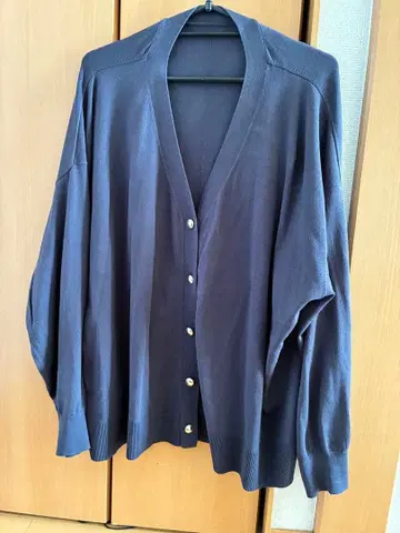 다크 퍼플 긴팔 가디건