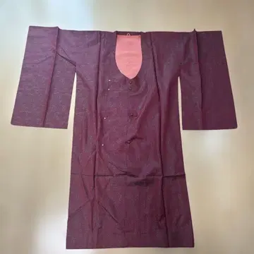 [레트로!] 와인 레드 꽃무늬 겉옷 프론트 오픈 버튼 포함