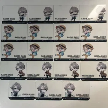 [ 낱개 판매 가능 ]  카이타 하루 아크릴 카페 클리어 카드 세트