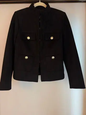 새상품급 블랙 스웨이드풍 자켓