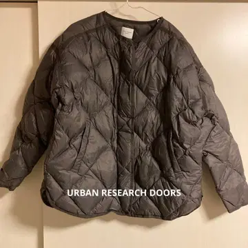 컨디션 최상 어반 리서치 도어스 그레이 다운 자켓 퀼트 M 페더