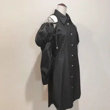 akikoaoki 오프숄더 셔츠 드레스 원피스 데님