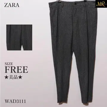 새상품급 ZARA 팬츠 캐주얼 팬츠 긴팔 무지 테이퍼드 허리밴딩