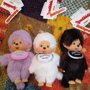 몽치치 COLORS 블랙 화이트 퍼플 마스코트 키링