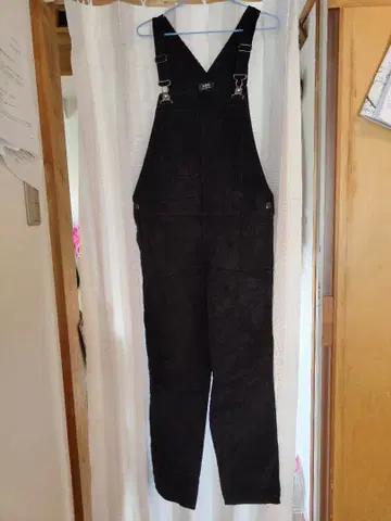 A.P.C. 블랙 코듀로이 오버롤 살로펫 작업복