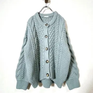 GU  코쿤 가디건 블루 계열 L