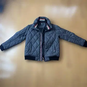 BEAMS HEART XL 그레이 퀼팅 다운 자켓