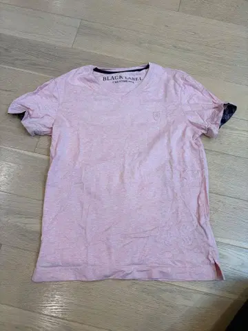 블랙 라벨 크레스트브릿지 핑크 티셔츠