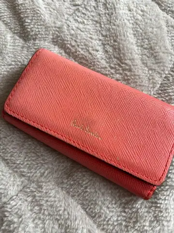 Paul Smith 천연 가죽 키케이스 핑크 안쪽 올 패턴