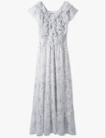 SNIDEL Sustainable 플리츠 프릴 원피스