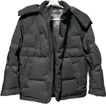 UNIQLO +J 다운 오버 사이즈 후드티 블랙 M 유니클로