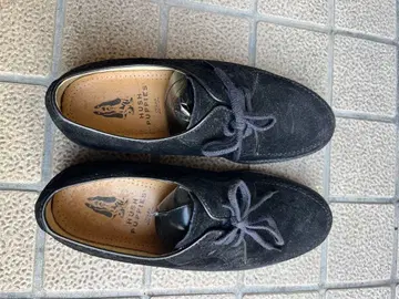 Hush Puppies 블랙 스웨이드 캐주얼 슈즈