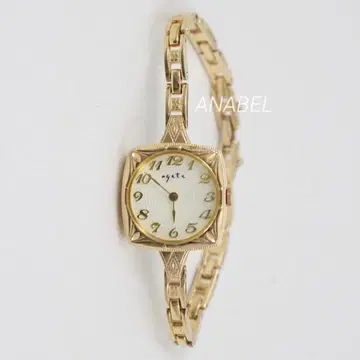 아가트 agete 스퀘어 페이스 주얼리 워치