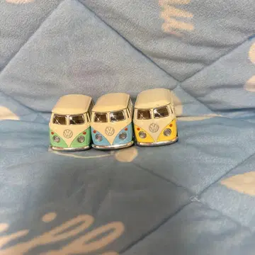 폭스바겐 버스 미니카 3대 세트