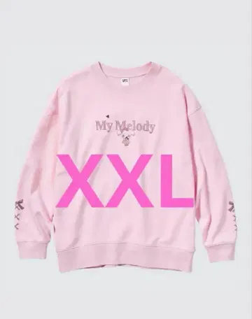 유니클로 UNIQLO 산리오 마이멜로디 콜라보 맨투맨 트레이닝복 XXL