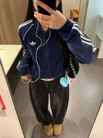 adidas 네이비 트랙 자켓