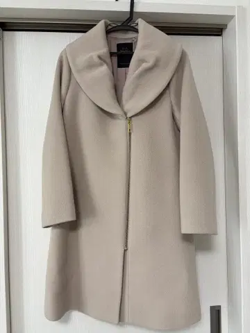 [ 새상품급 ] NOBLE 노블 와이드 컬러 롱 코트 집업 베이지