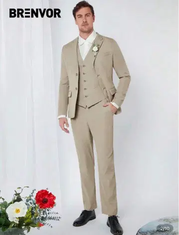 BRENVOR 베이지 턱시도 사전 촬영