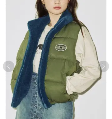 jouetie 보아 베스트 올리브 그린/네이비