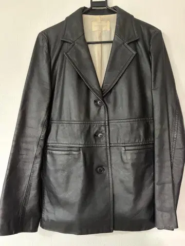 Abahouse 여성용 블랙 가죽 자켓 소가죽